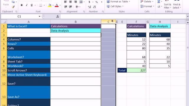 Excel 2010 Business Math 01: Intro To Excel: Ribbons, QAT, Worksheets, Workbooks, Calculations смотреть онлайн