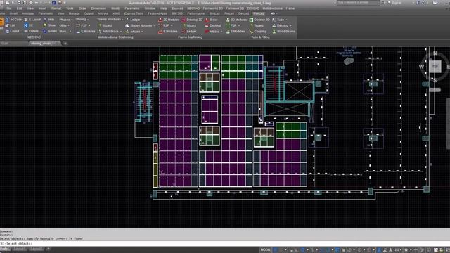Shoring Scaffolding Wizard - PON CAD 2017 смотреть онлайн