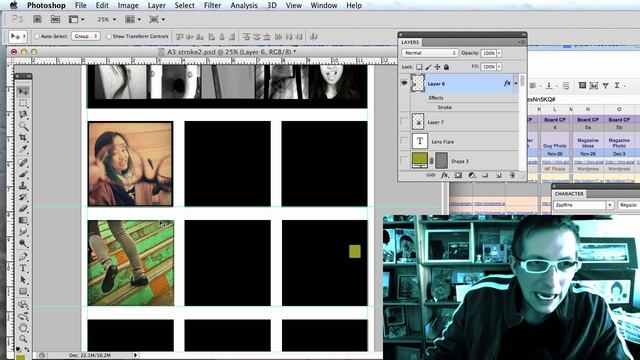 A3 Photography Composition Poster Photoshop Layout Tututorial смотреть онлайн
