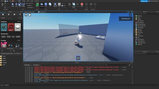 ROBLOX Studio Model Giveaway | Gear 5 Skin Change & Cooldown GUI Tutorial смотреть онлайн