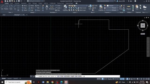 How To Use Absolute Relative & Polar Coordinate System Combine In AutoCAD | 2D Plane Design Beginne смотреть онлайн