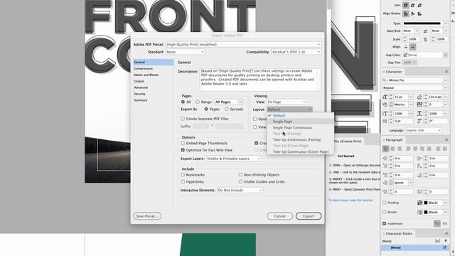 How to Export a PDF from InDesign with Side by Side Page View смотреть онлайн