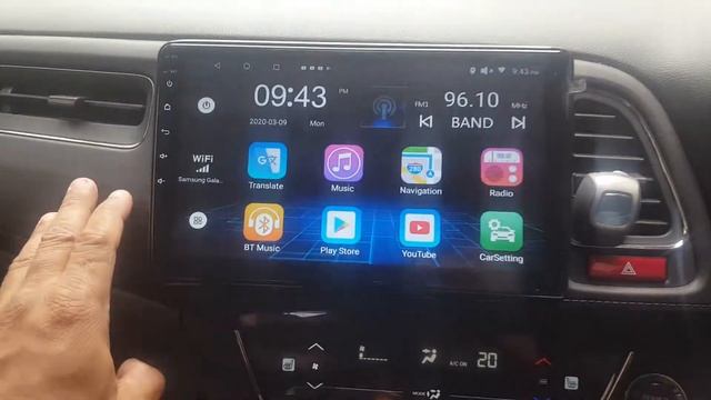 Android head unit, aka Radio, For honda Vezel with wifi. смотреть онлайн