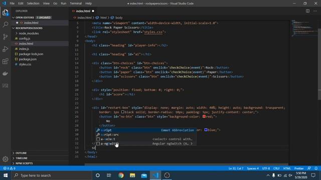 Rock Paper Scissors Electron Js Javascript Game смотреть онлайн