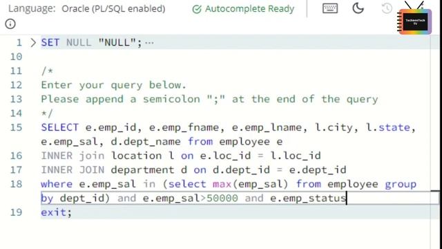 Mini-Project for CLP SQL_E2 Hands-on | Fresco Play Hands on Solution #tcs смотреть онлайн