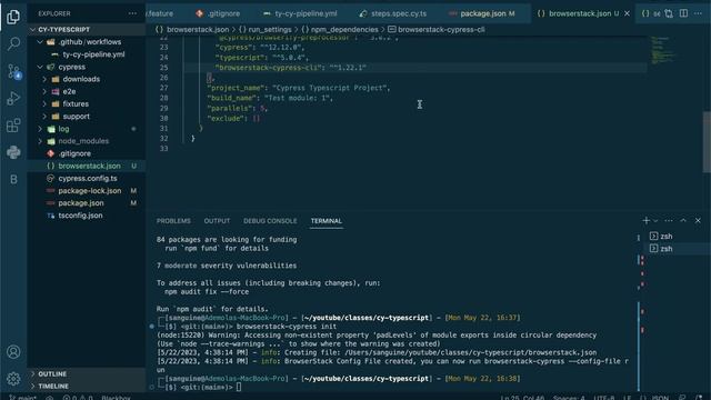 Class 18 - Adding Browserstack config to cypress via GitHub Actions смотреть онлайн