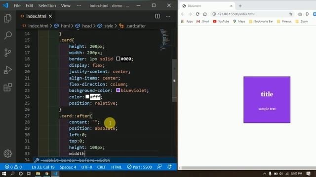 pseudo element animation using CSS hover смотреть онлайн