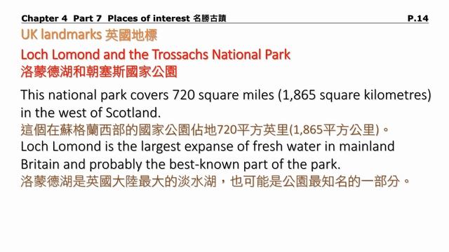 【Life in the UK】(影片4.19) Chapter 4 Part 7 導讀 : Places of Interest смотреть онлайн
