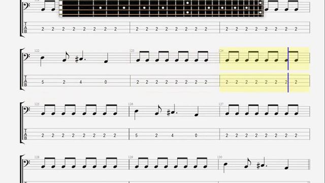 Aria Ballada o Drevnerusskom Voine BASS GUITAR TABLATURE смотреть онлайн