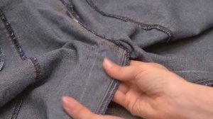 How to remove baggy in the groin of the trousers/jeans to fit you perfectly!