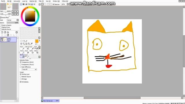 Я рисую Киску в Paint Tool SAI смотреть онлайн
