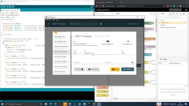 Sistem Terbenam & IOT | Implementasi MQTT dengan Proteus dan Node-RED #13 смотреть онлайн