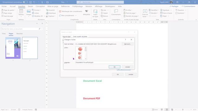 Insérer un document Word dans un autre document Word + un fichier PowerPoint, Excel et PDF смотреть онлайн