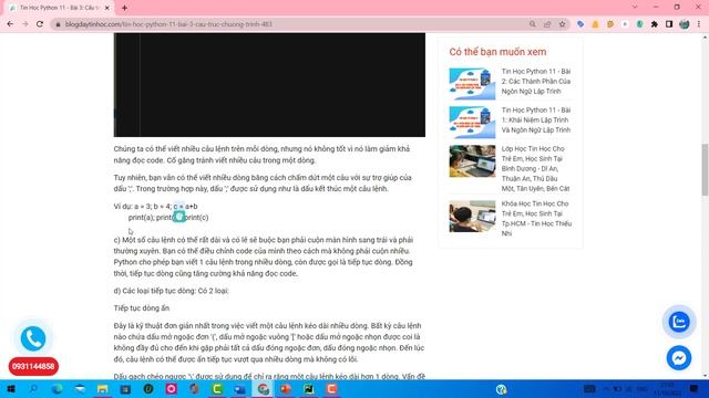Tin Học Python 11 - Bài 3: Cấu trúc chương trình смотреть онлайн