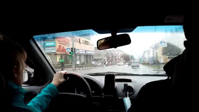 Едем по Петрозаводску.We Are Going To Petrozavodsk.