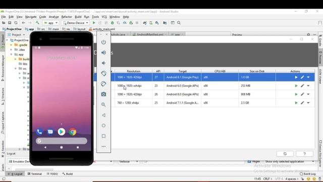 2.Android SDK, create emulator / virtual device and Connect Mobile phone run your application смотреть онлайн