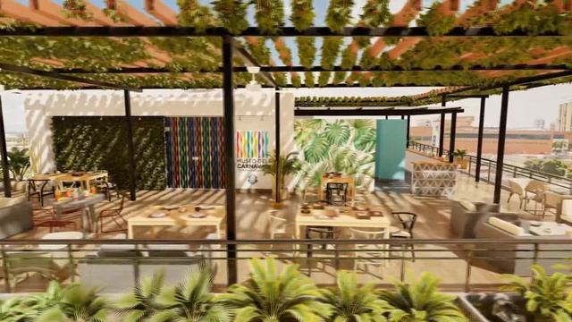 Rooftop Lounge Restaurant - Interior Design смотреть онлайн