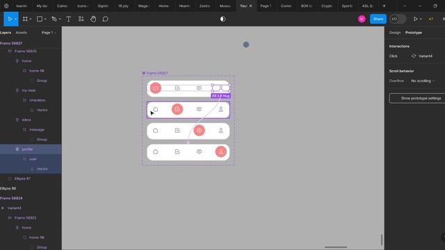 Animating A Tab Bar Menu | Figma Tutorial