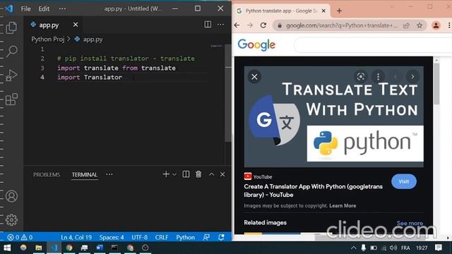 Projet Python in Arabic Darija : Create Translation Application انشاء تطبيق الترجمة смотреть онлайн