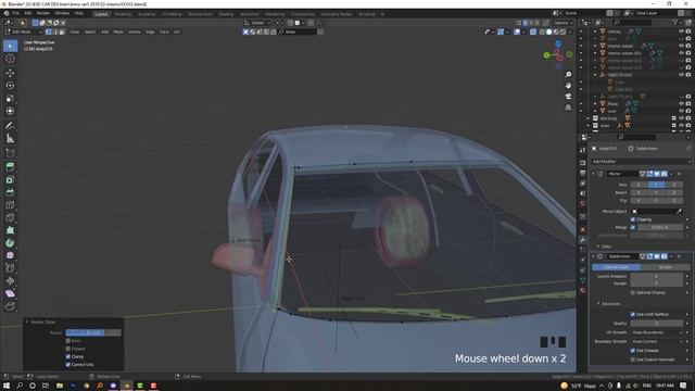 Car 3D Design Tip | how to draw car windows in BLENDER 3D смотреть онлайн