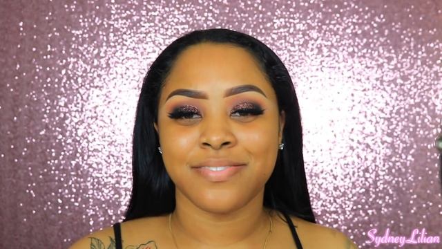 Brown Glitter Smokey Eye with A Pop of Pink | Makeup Tutorial смотреть онлайн