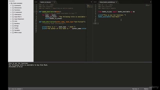 20. Giving a function an alias смотреть онлайн