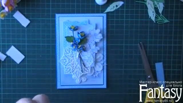 Мастер-класс по созданию открытки своими руками , #dies_Fantasy, Скрапбукинг смотреть онлайн