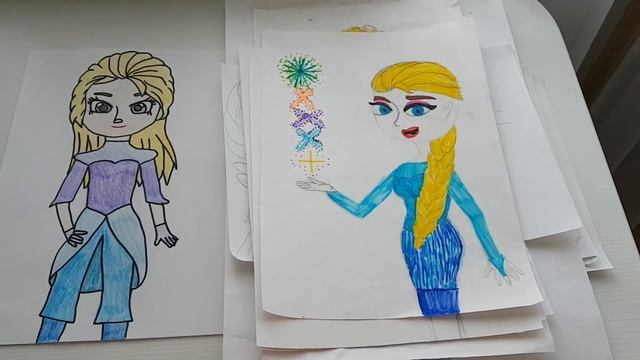 Мои рисунки Эльзы в 6-7 лет смотреть онлайн