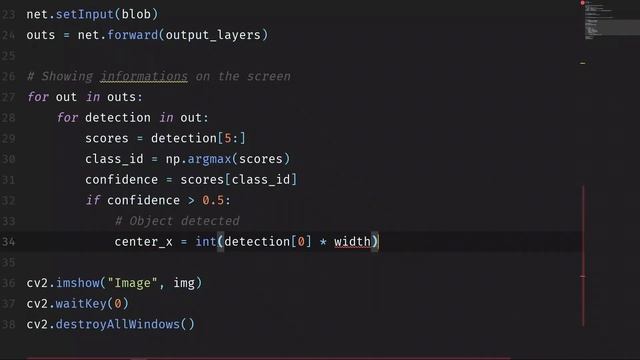 YOLO object detection using Opencv with Python смотреть онлайн