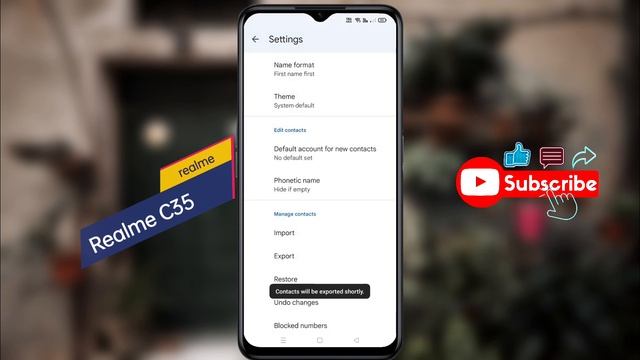 How to Import Contacts Number in Realme C35 | Realme C35 me Contact Import & Export Kaise Kare смотреть онлайн