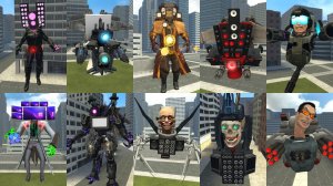 Все виды СКИБИДИ ТУАЛЕТОВ в майнкрафт МОДЫ ! SKIBIDI TOILET Garry's Mod MOD MINECRAFT ADDON SCP #4