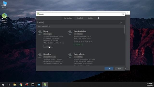 Flutter Tutorial #2 - Installing Flutter Plugin in Android Studio смотреть онлайн