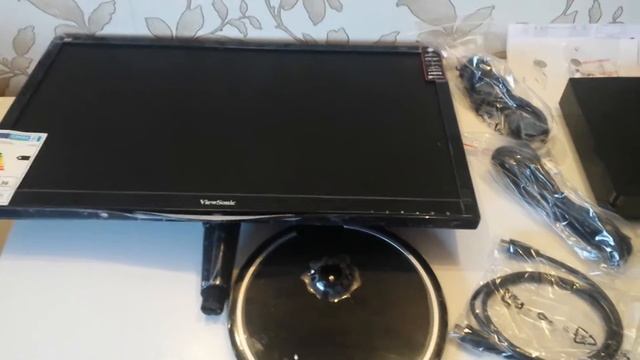 Quick Unboxing ViewSonic VX2457-mhd 24-Inch Gaming Monitor and speaker test смотреть онлайн