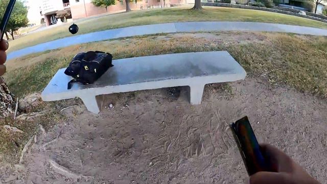 Using my Fish Finder at the NMSU Pond in Las Cruces, New Mexico смотреть онлайн