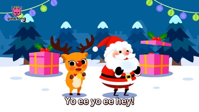 Police Car and Santa's Gifts | Car Songs | Christmas Songs | Pinkfong Songs for Children смотреть онлайн