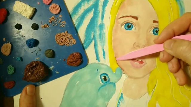 Рисую пластилином блоггера и лайкера Настёнку Кош смотреть онлайн