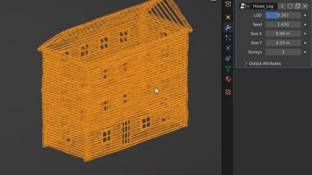 Blender Geometry Nodes : Procedural log house смотреть онлайн
