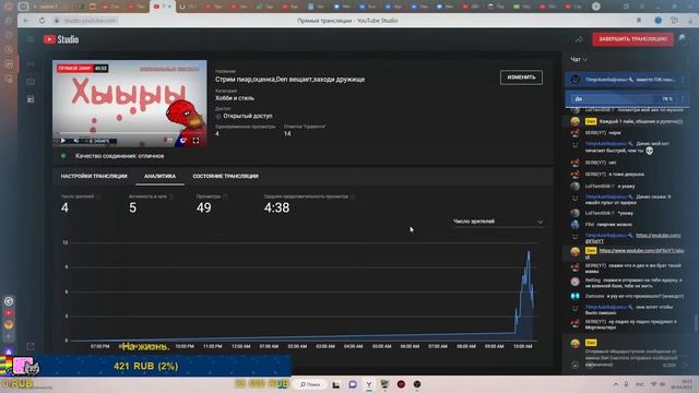 Стрим пиар,оценка,Den вещает,заходи дружище смотреть онлайн