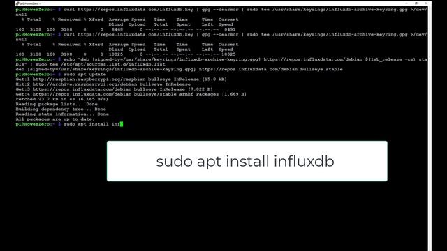 Installing InfluxDB On Raspberry PI 32Bit OS