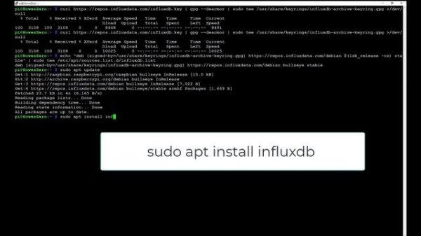 Installing InfluxDB on Raspberry PI 32Bit OS