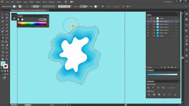 layer art in illustrator | illustration | Illusions of Depth | illustrator tutorial | cs6 | cc смотреть онлайн