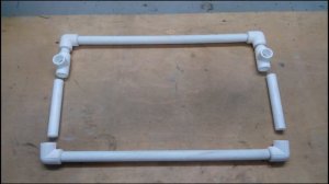 Скамейка из пластиковой трубы своими руками