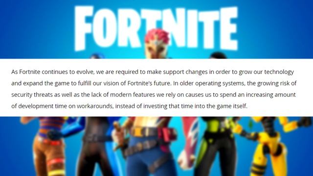 Why You Can't Play Fortnite on Windows 7.. (New Update) смотреть онлайн