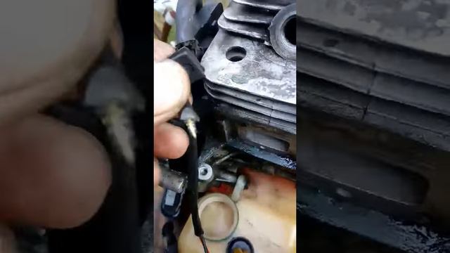 Соединение провода свечи мотокосы и других #automobile #топ #своимируками #ремонт #diy #бензопила