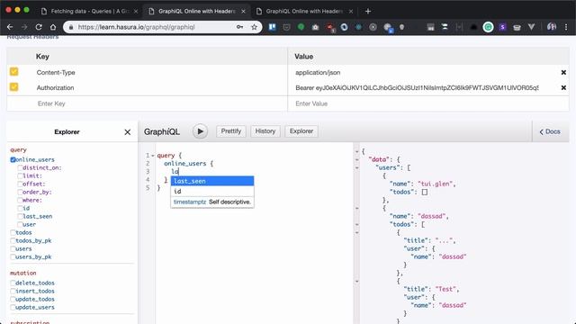 1. Fetching data with GraphQL Queries смотреть онлайн