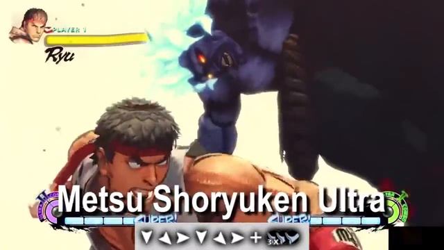 Ryu Tutorial - Super & Both Ultra Special Moves How to - Super Street Fighter 4 Arcade Edition смотреть онлайн