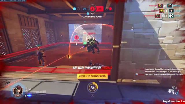 Overwatch - Dva main - Playing with viewers! - 200 sub goal (LET'S DO THIS!) смотреть онлайн