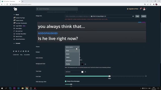 Как Добавить и Настроить Красивый Чат для Стрима Youtube в OBS STUDIO 2023 смотреть онлайн