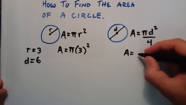 How to Find the Area of a Circle, Given a Radius or a Diameter смотреть онлайн