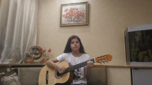 Песня на гитаре "А закаты алые"